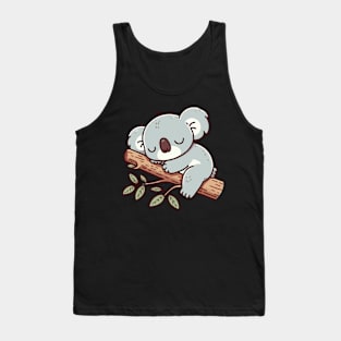 cute koala sleeping up a tree Tank Top